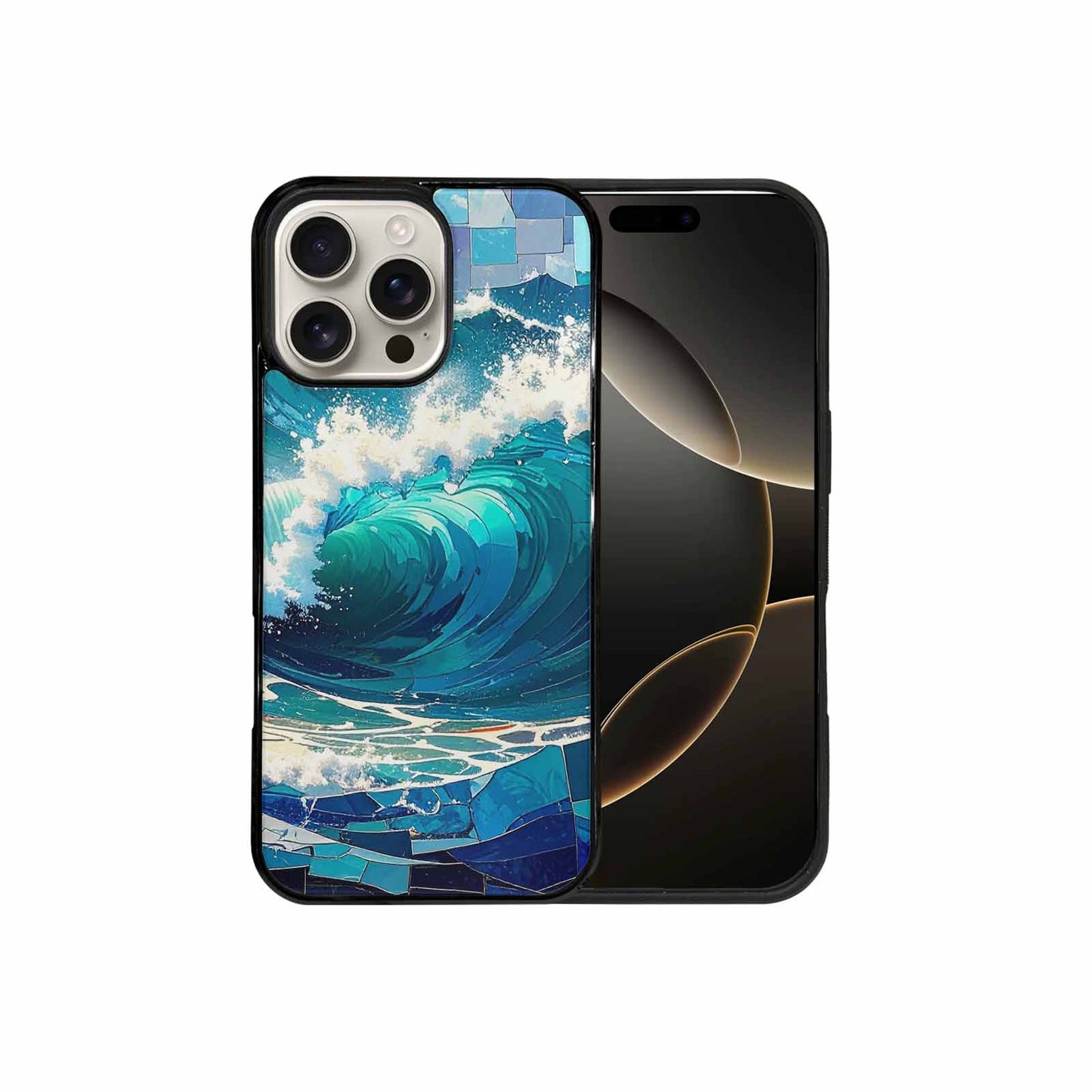 iPhone 16 Pro Max Case — Wave Crest Splash Wave Crest Splash, Custom Print Case Cover