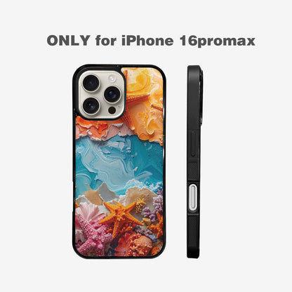 iPhone 16 Pro Max Case — Starfish Cluster Starfish Cluster Pattern Hundreds, Custom Printed Phone Case