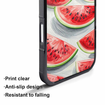 iPhone 17 Pro Max Case — Glossy Spring Watermelon Original Art, Original Design Phone Case