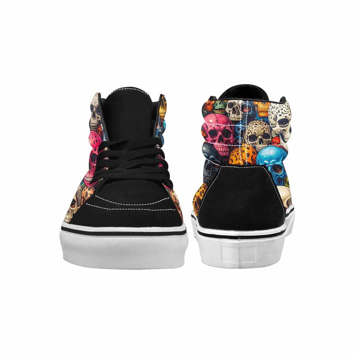 MEN'S Skulls High Top Canvas Surreal Custom Shoes