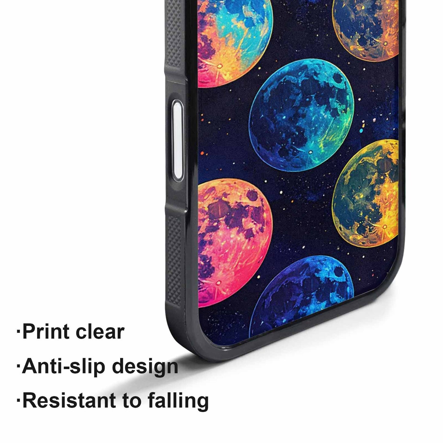 iPhone 17 Air Case — Neon Winter Moon Seamless Cartoon Cute, Original Design Phone Case