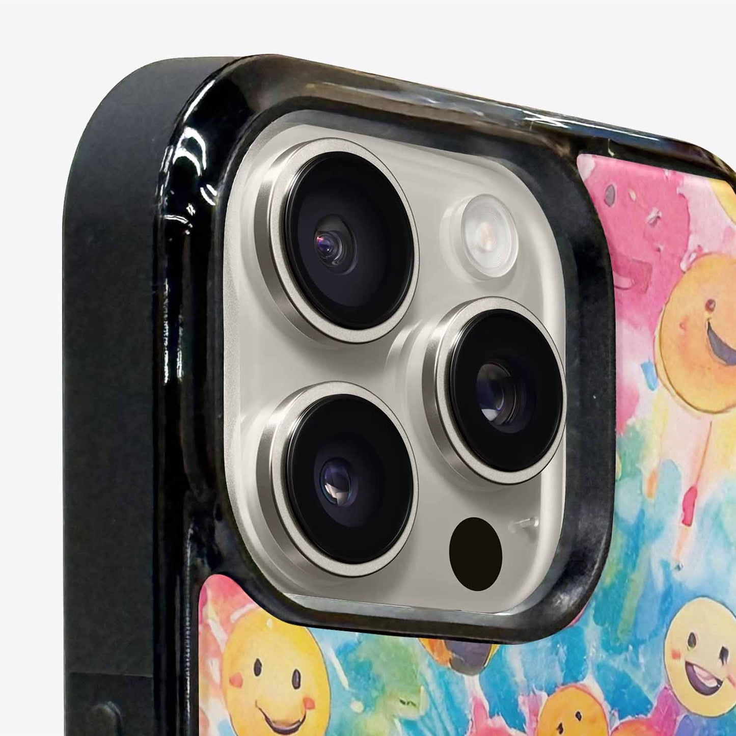iPhone 15 Pro Max Case — Smiley Facessmiley Faces Tie D, Custom Printed Phone Case
