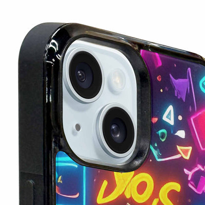 iPhone 15 Plus Case — 80s Retro Motif 80s Retro Motifs, Custom Made Phone Cover