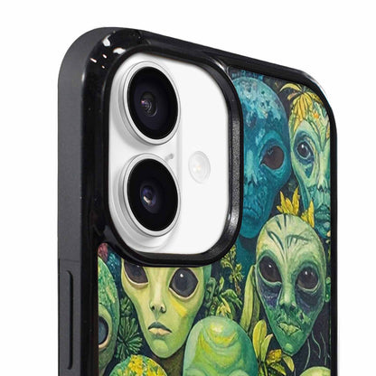 iPhone 17 Case — Aliens Pattern Hundreds Of Alien Scifi, Custom Printed Phone Case