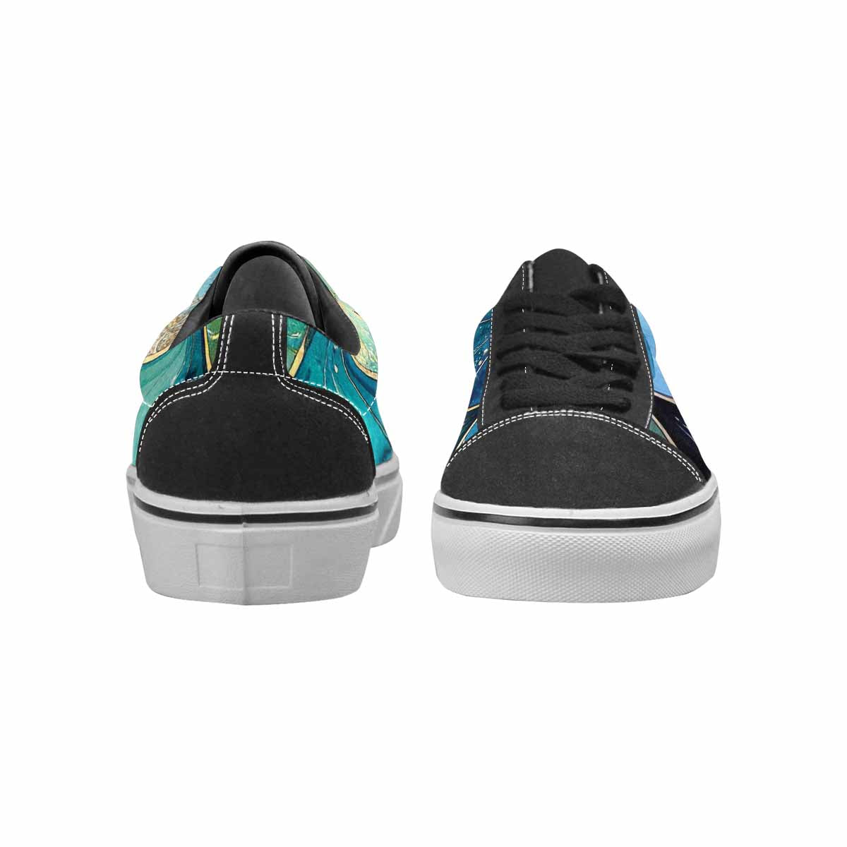 WOMEN'S Mermaid Scale Canvas Lace-Up Vivid Shoes