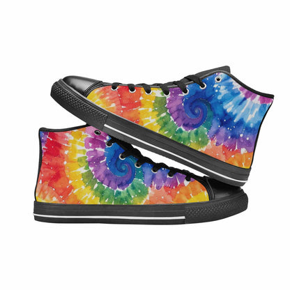 WOMEN'S Tie Dye - High Top Canvas Surreal Sneakers