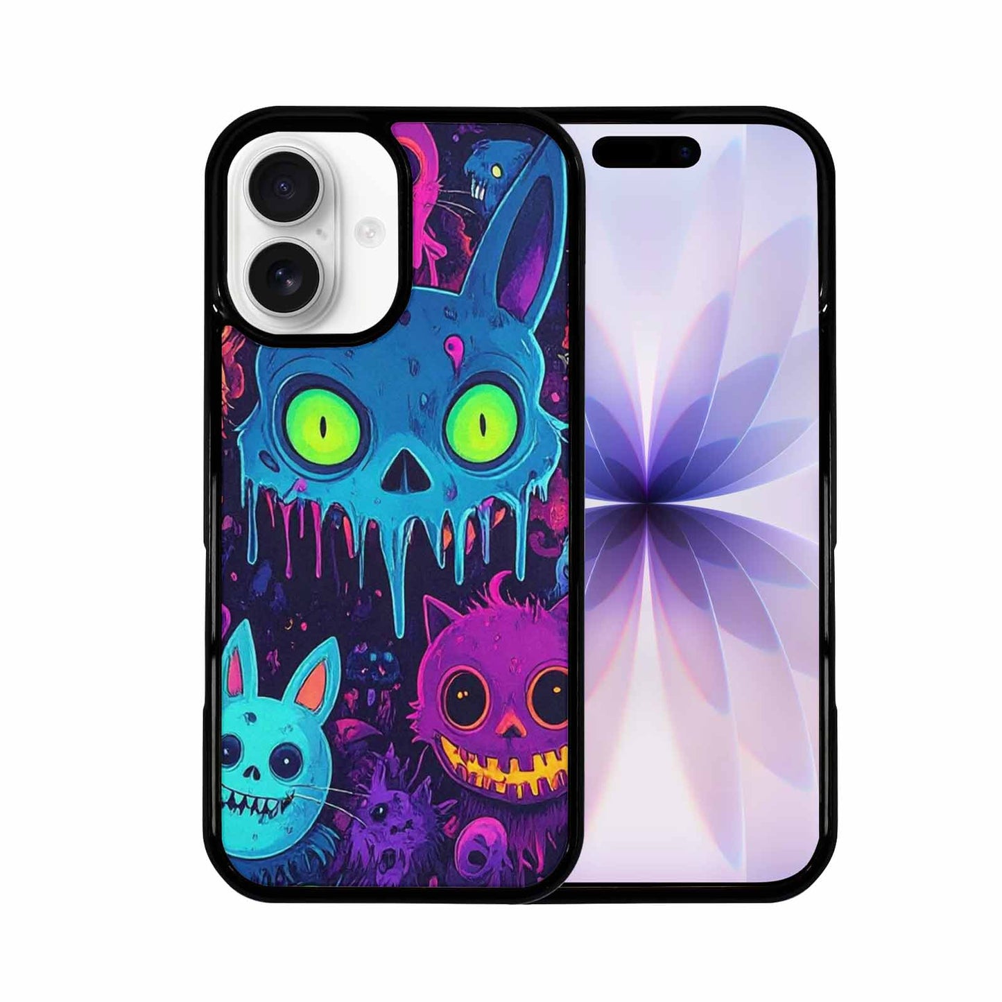 iPhone 17 Case — Mixed Toxic Glow Creature Cartoon Cute, Custom Art Phone Cover