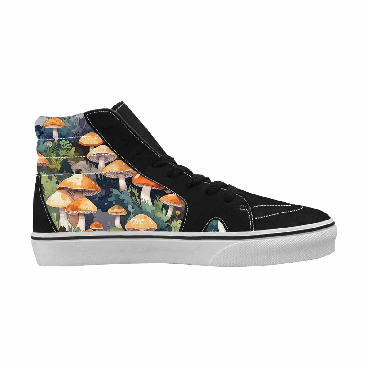 MEN'S Mushrooms  Camo Mushrooms High Top Canvas Dreamlike Custom Shoes