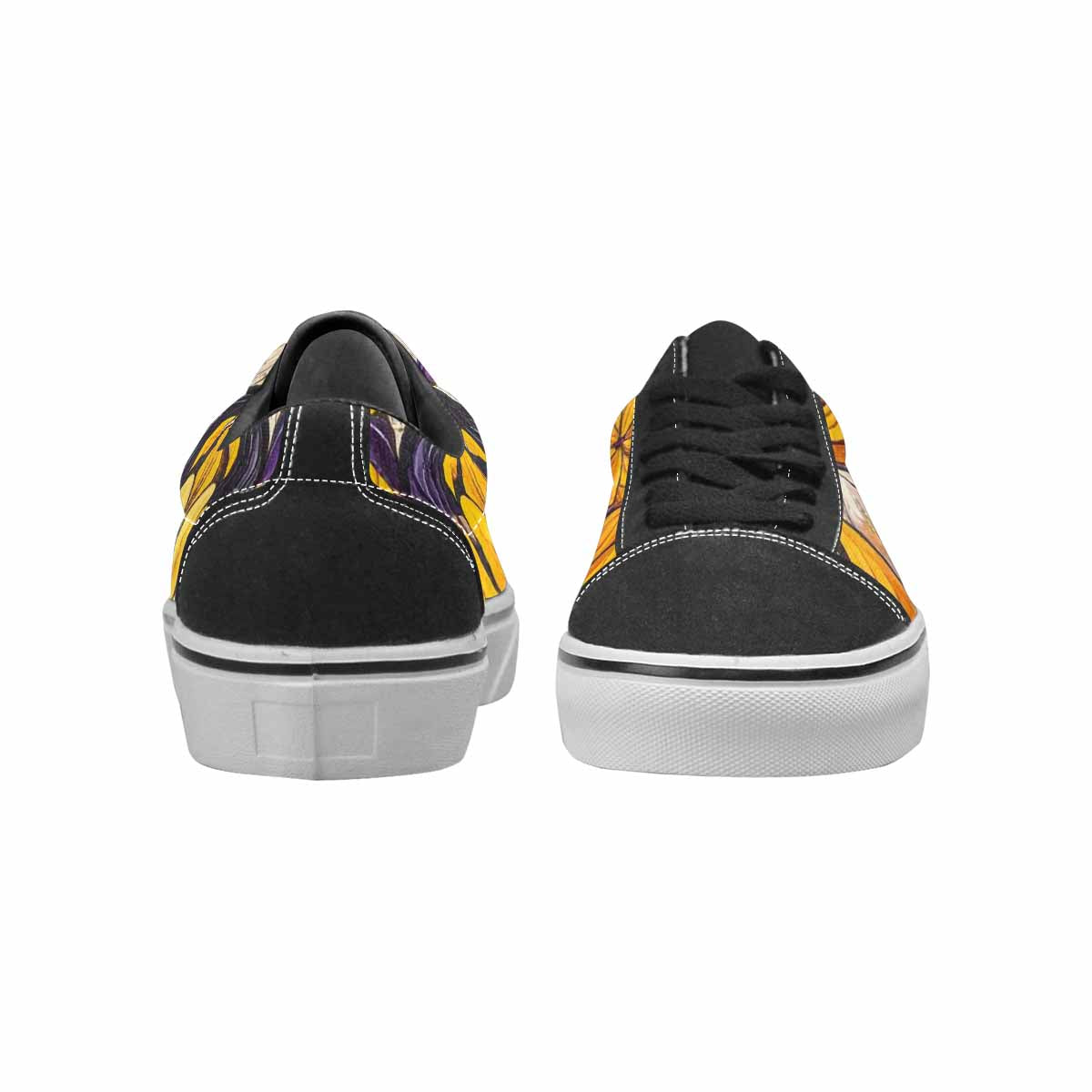 MEN'S Nonbinary Flag Color Canvas Lace-Up Dark Academia Custom Shoes