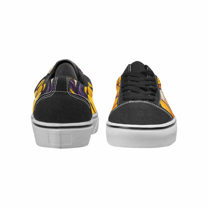 MEN'S Nonbinary Flag Color Canvas Lace-Up Dark Academia Custom Shoes