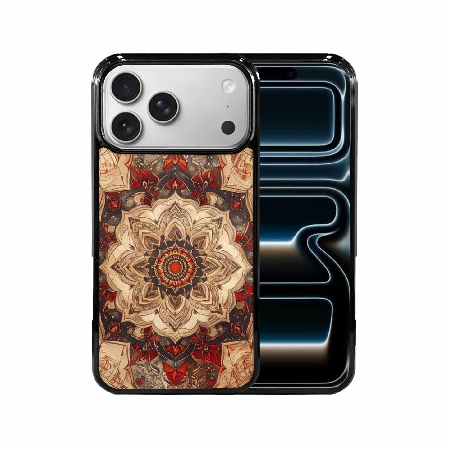 iPhone 17 Pro Max Case — Small Mandala Pattern, Randomly Floral, Original Design Phone Case
