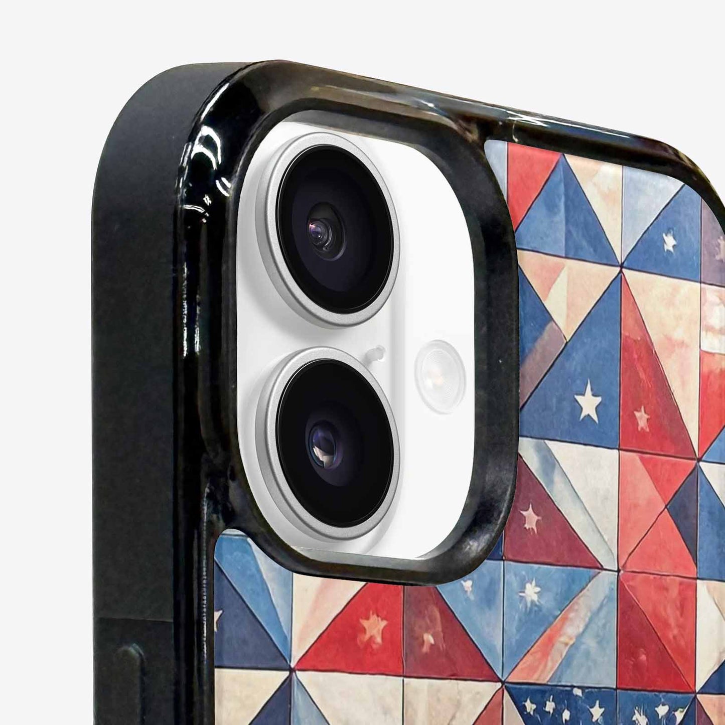 iPhone 16 Plus Case — Small American Flag Stars And Stripes, Custom Made Phone Cover