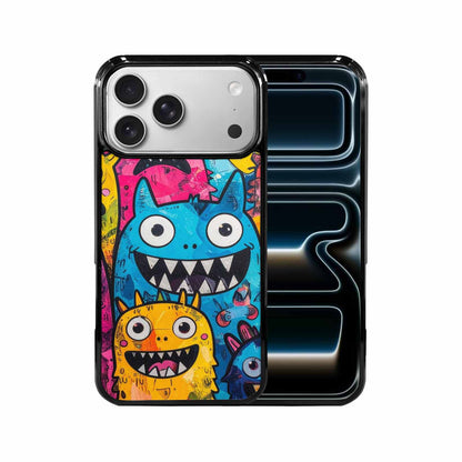 iPhone 17 Pro Max Case — Seamless Repeating Pattern Of Cartoon Cute, Customized Protective Case