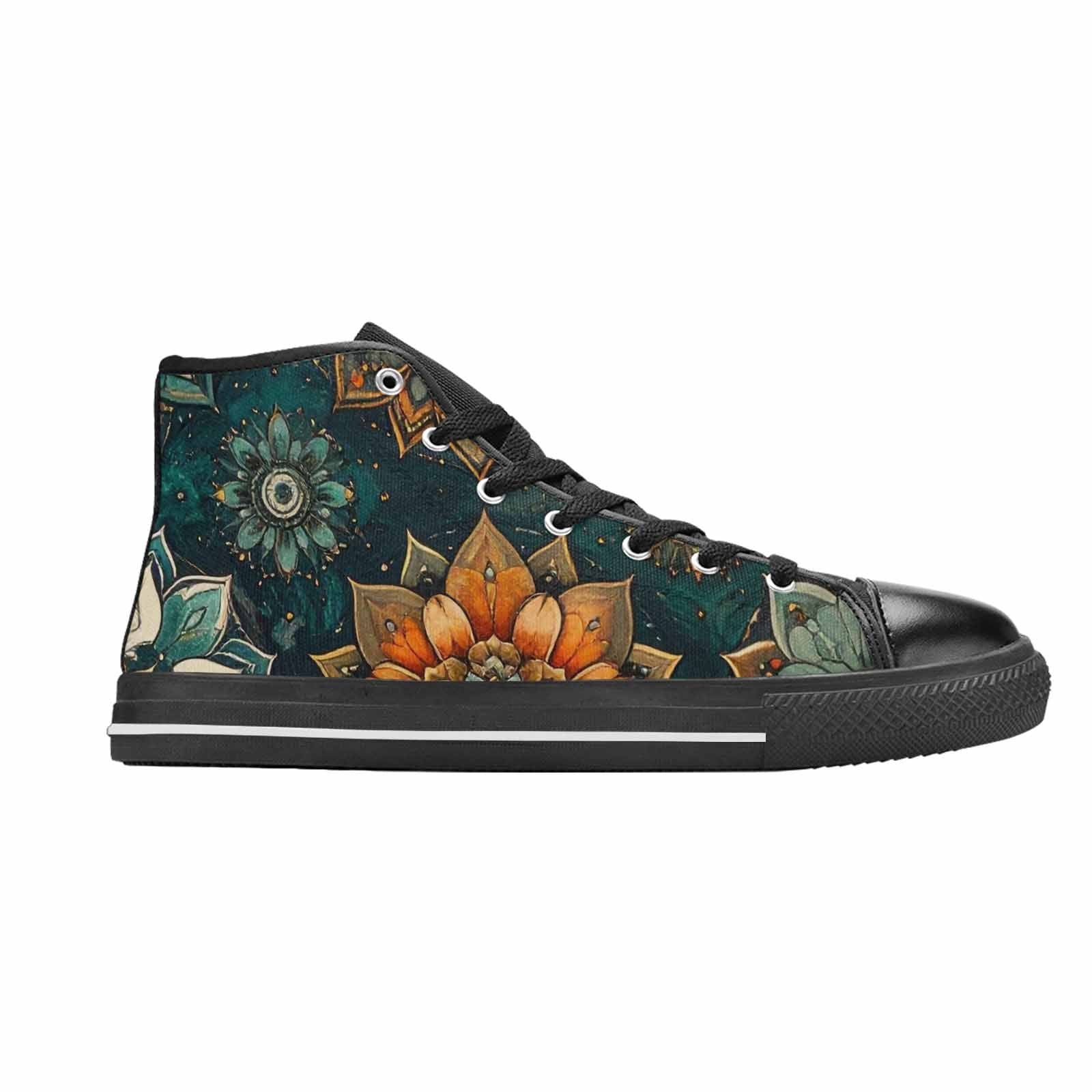WOMEN'S Mandala High Top Canvas Surreal Sneakers