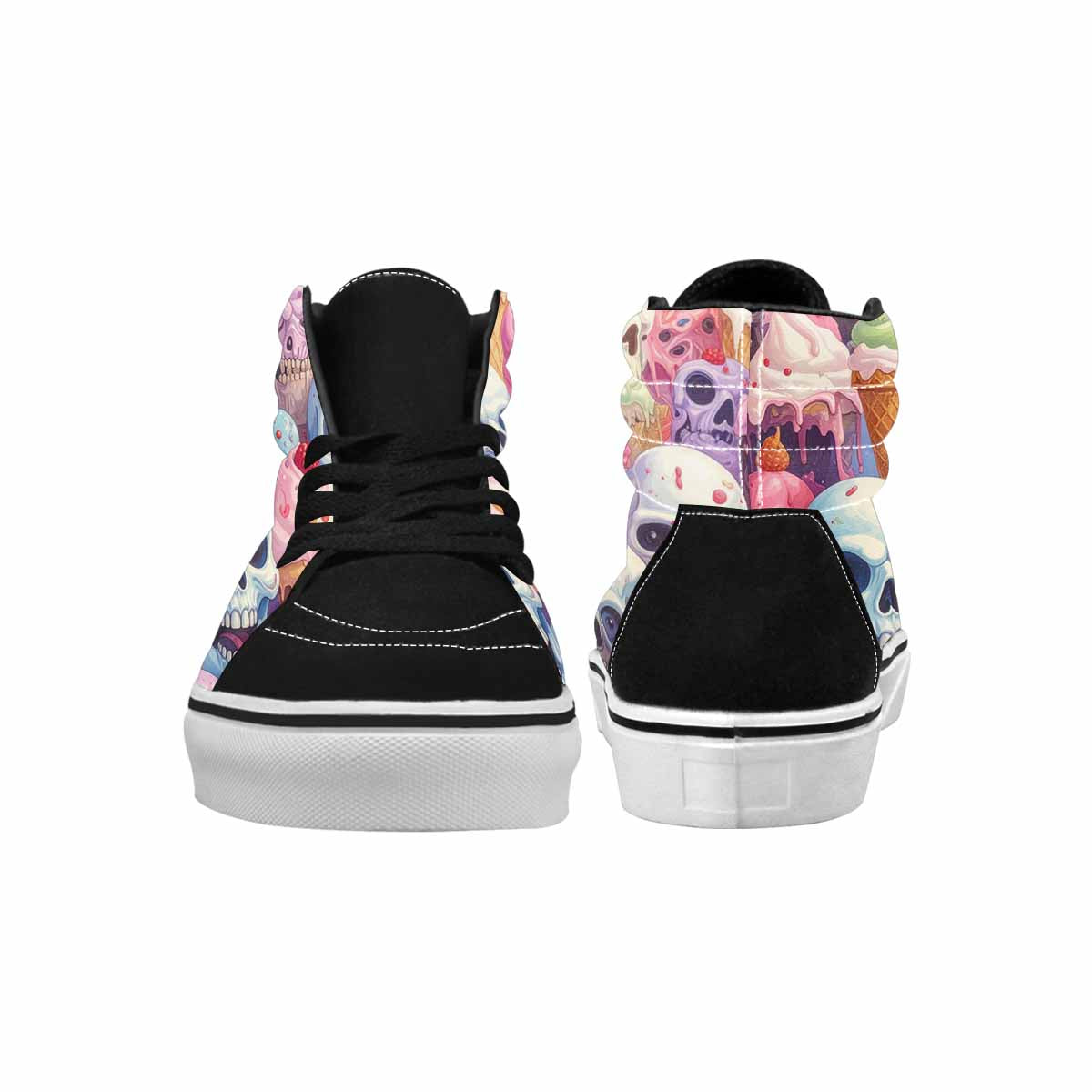 MEN'S Ice Cream Monsters  High Top Canvas Melting Art Sneakers