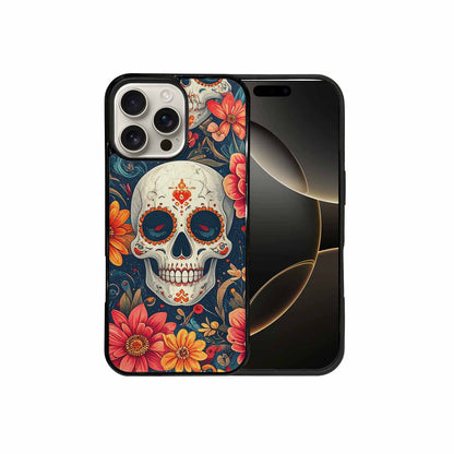 iPhone 16 Pro Max Case — Marble Skull Custom Personalized Phone Cover, Original Design Phone Case