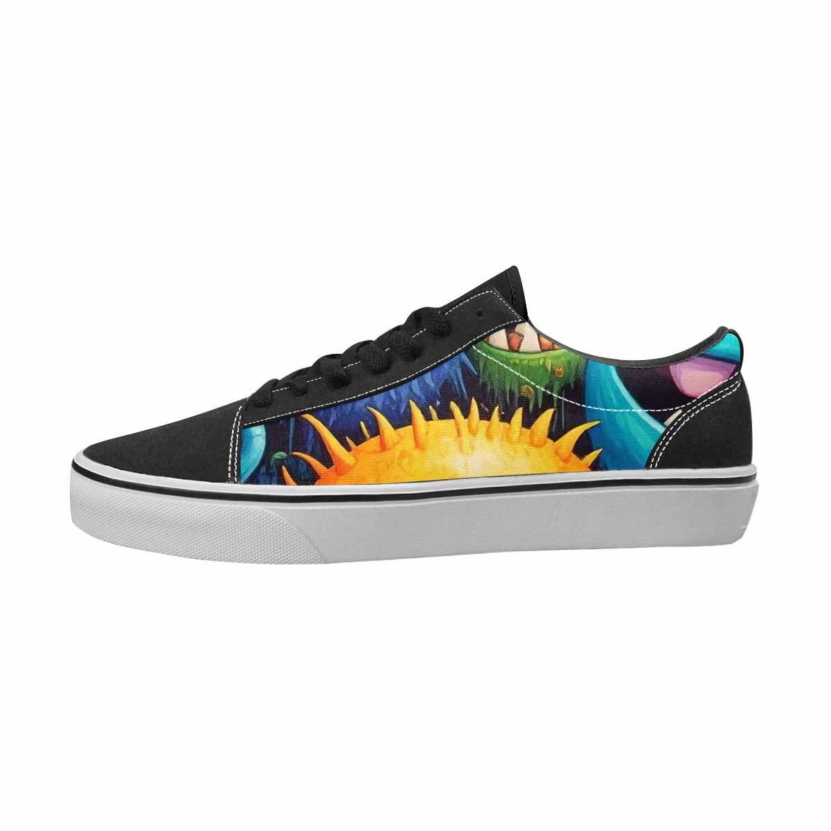 WOMEN'S Monsters Canvas Bold Print Cottagecore Custom Canvas Shoes
