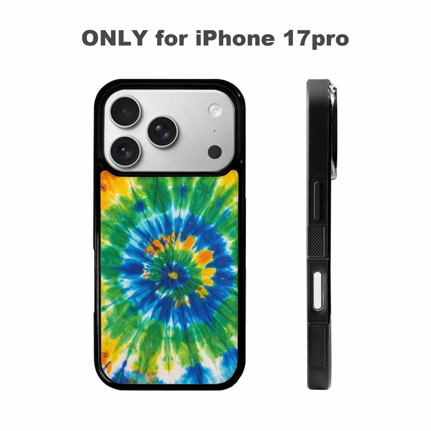 iPhone 17 Pro Case — Tie Dye Color Twist Custom Tie, Customized Protective Case