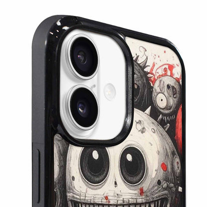 iPhone 17 Case — Black &amp; Red Ink Original Art, Custom Art Phone Cover