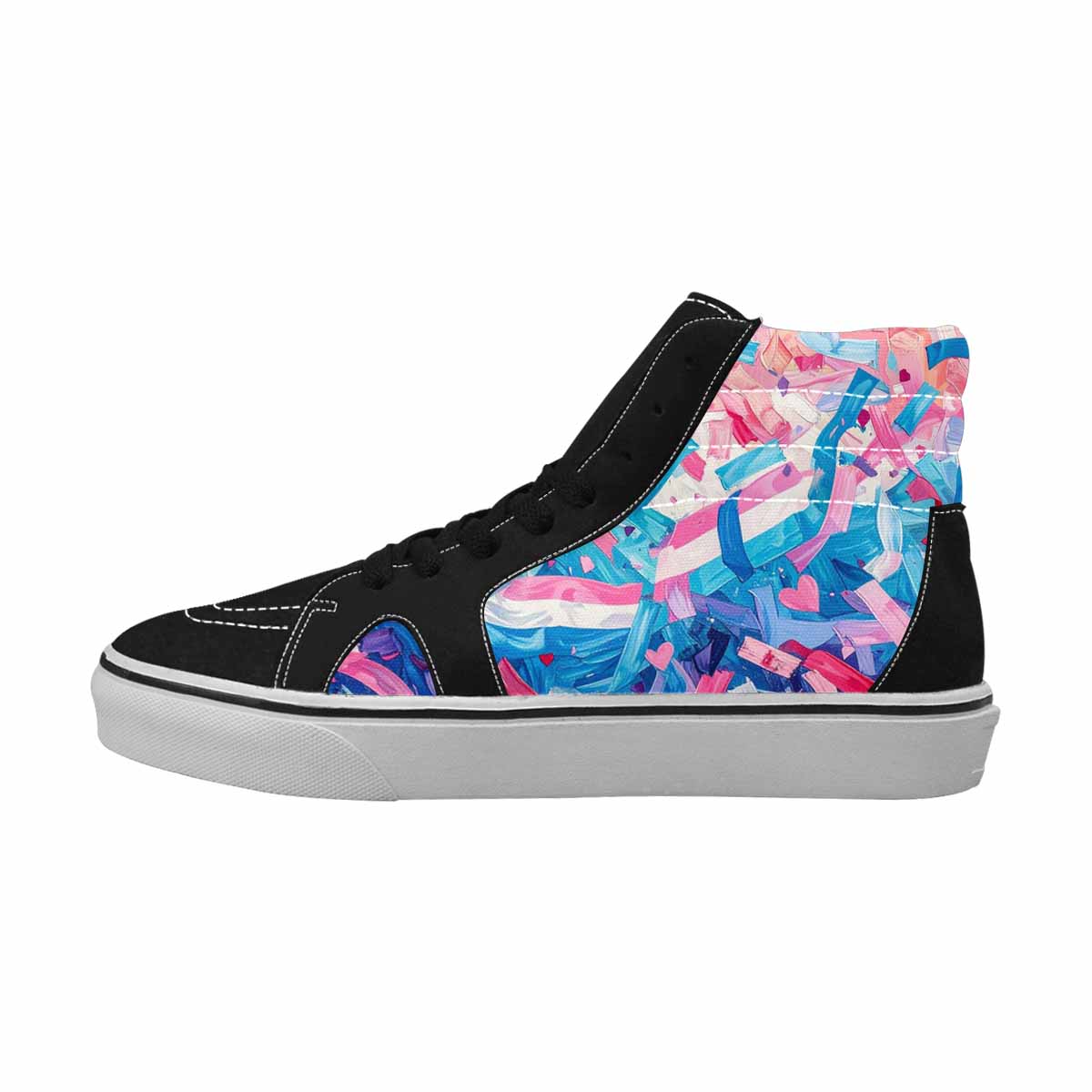 MEN'S Pride High Top Canvas Made To Order Grunge Customized Sneakers