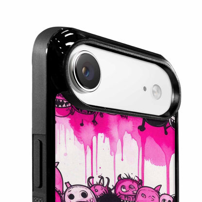 iPhone 17 Air Case — Black Pink Ink Monsters General Cartoon, Custom Phone Case
