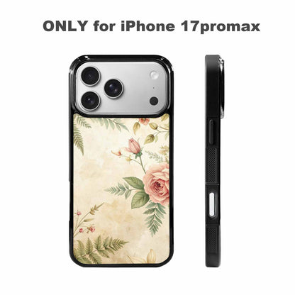 iPhone 17 Pro Max Case — Vintage Botanical Art Pattern Floral, Custom Print Case Cover