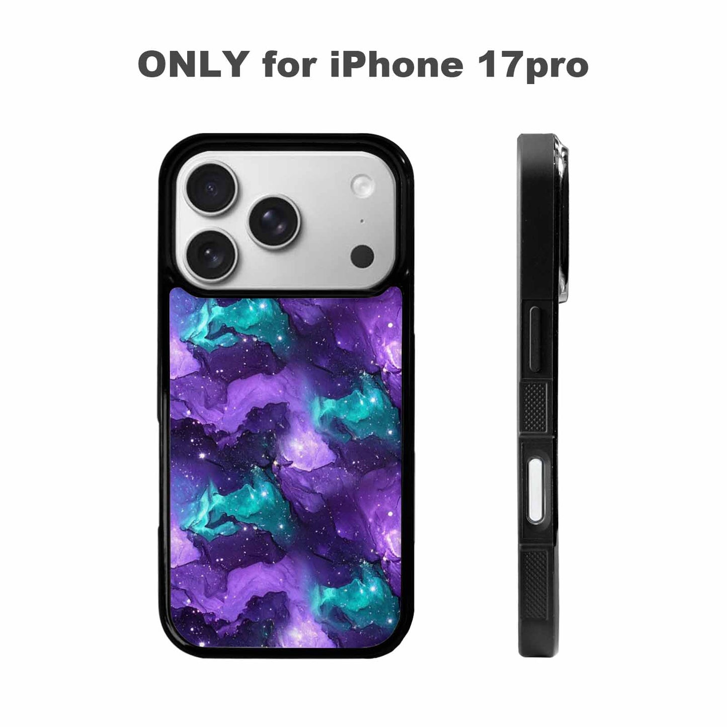 iPhone 17 Pro Case — Seamless Tileable Pattern Of Swirling Galaxy, Original Design Phone Case