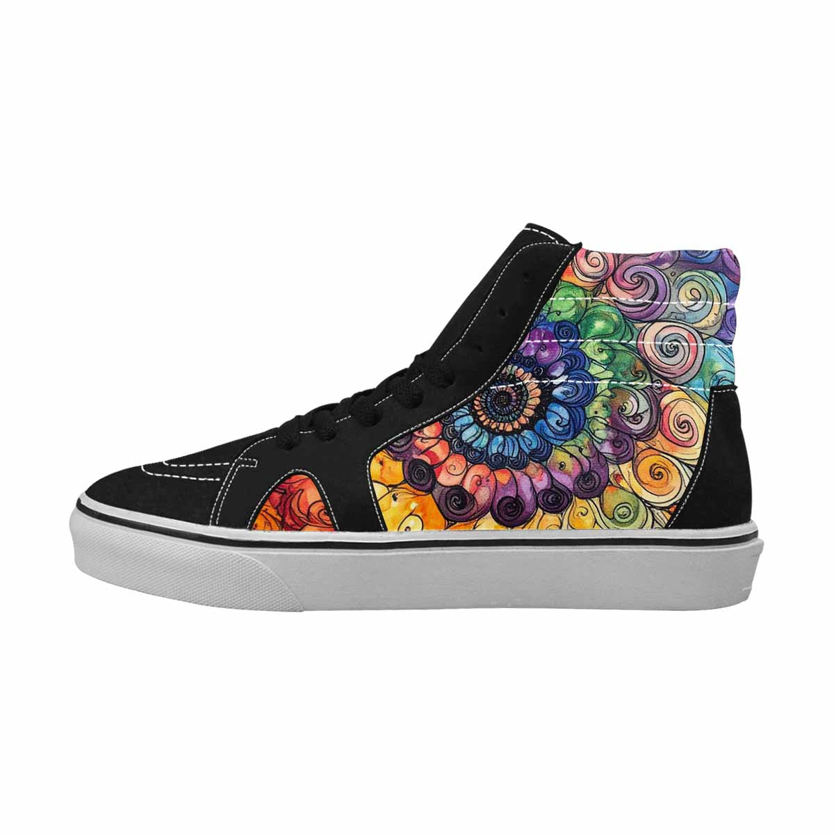 MEN'S Tie High Top Canvas Dark Academia Sneakers