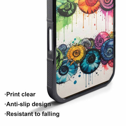 iPhone 17 Air Case — Black Green Ink Tie Dye Tie, Custom Phone Case