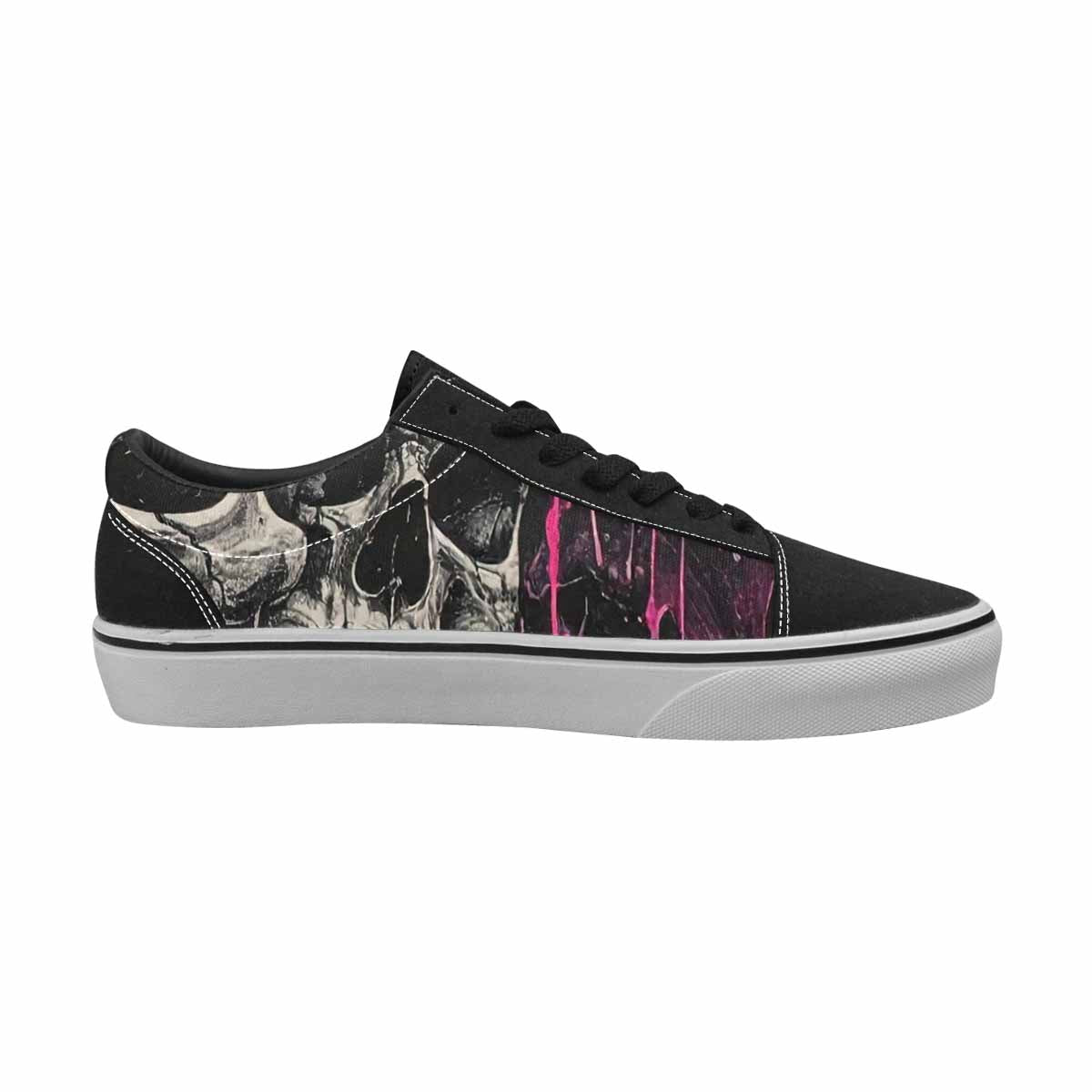 WOMEN'S Rainbow From Skull S Lace-Up Canvas Dreamcore Shoes