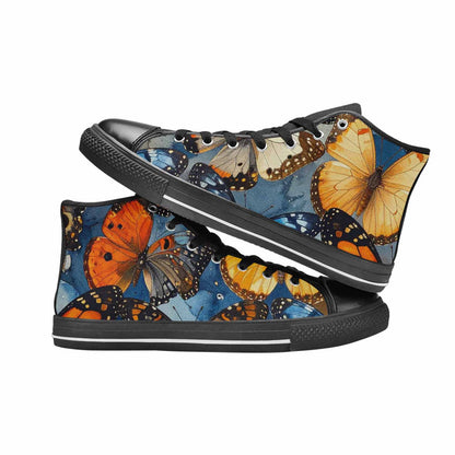 MEN'S Butterfly Wing High Top Canvas Vivid Sneakers