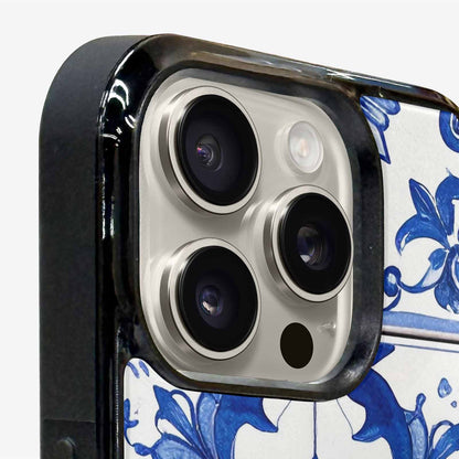 iPhone 16 Pro Case — Talavera Tile Floral Custom, Original Design Phone Case