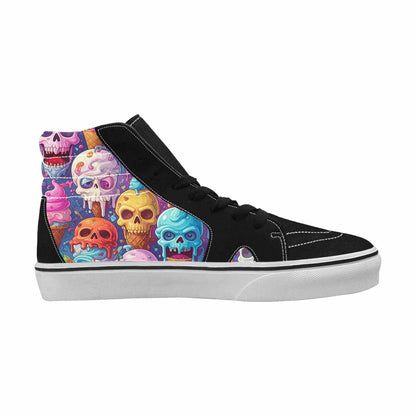 MEN'S Ice Cream Monsters  High Top Canvas Cottagecore Sneakers
