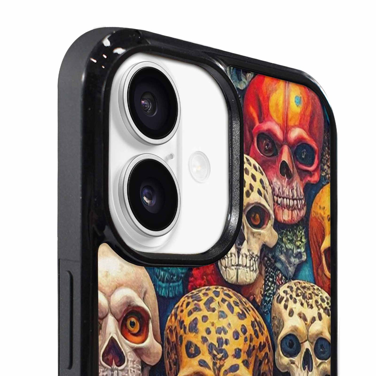 iPhone 17 Case — Skulls Animal Print Gothic Skulls, Unique Phone Case Design