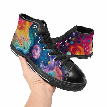 MEN'S Galaxy Art - High Top Canvas Vivid Shoes