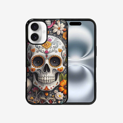 iPhone 16 Case — Greyscale Black And White Dark Black, Original Design Phone Case