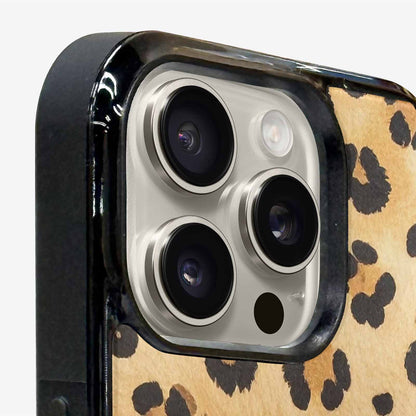 iPhone 15 Pro Max Case — Cheetah Print Sandy Tan Base With, Custom Printed Phone Case