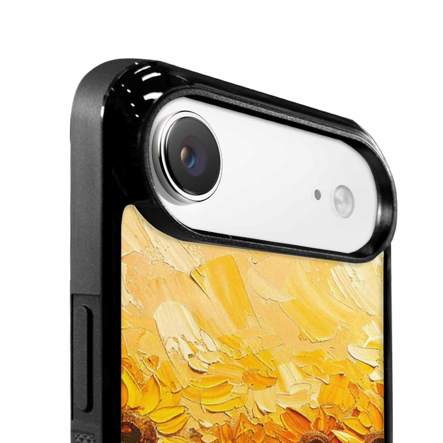 iPhone 17 Air Case — Impressionist Sunflower Brushstroke Pattern Hundreds Floral, Custom Art Phone Cover