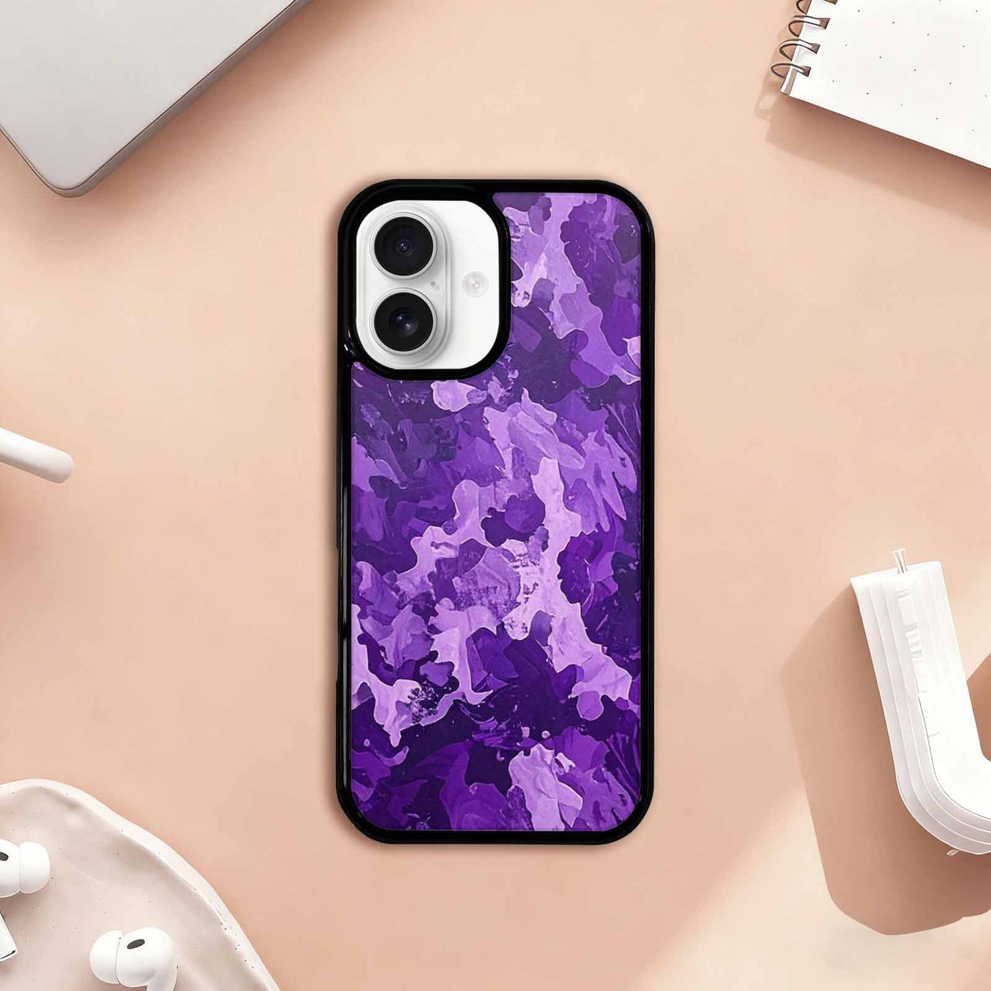 iPhone 17 Case — Small Military Camouflage Blotch Camo, Custom Print Case Cover