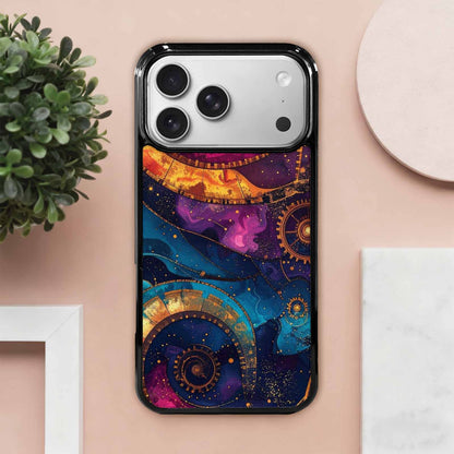 iPhone 17 Pro Max Case — Steampunk Galaxy Art Seamless Galaxy Space, Custom Designed Case Cover