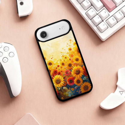 iPhone 17 Air Case — Full Color Vibrant Sunflower Burst Floral, Customized Protective Case