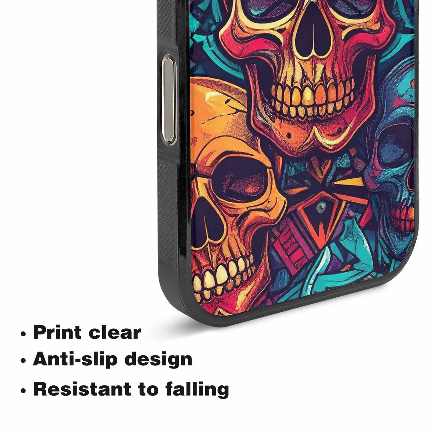 iPhone 16 Pro Max Case — Sacred Geometry Lots Of Skulls Seamless, Custom Phone Case