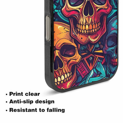 iPhone 16 Pro Max Case — Sacred Geometry Lots Of Skulls Seamless, Custom Phone Case