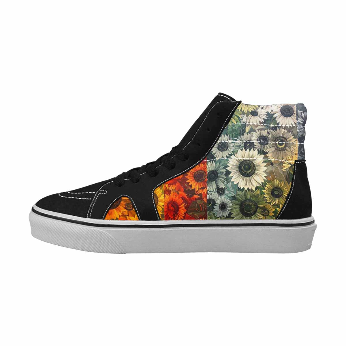 WOMEN'S Blend Melt Them High Top Canvas Wallpaper Art Shoes