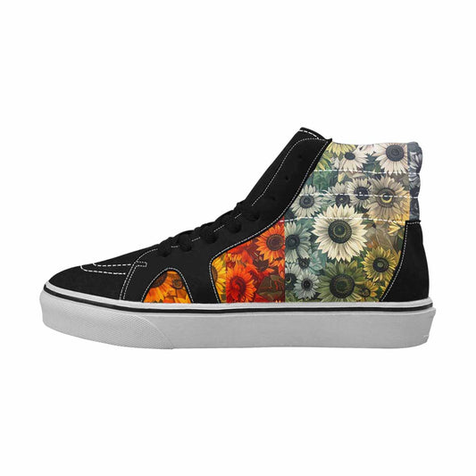 WOMEN'S Blend Melt Them High Top Canvas Wallpaper Art Shoes