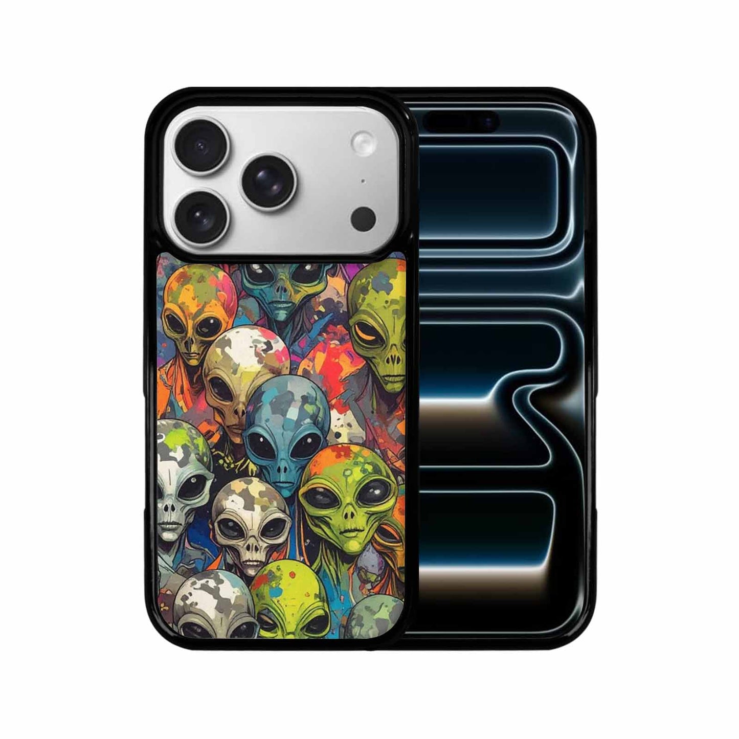 iPhone 17 Pro Case — Aliens Camo Aliens Pattern Hundreds Alien, Original Design Phone Case