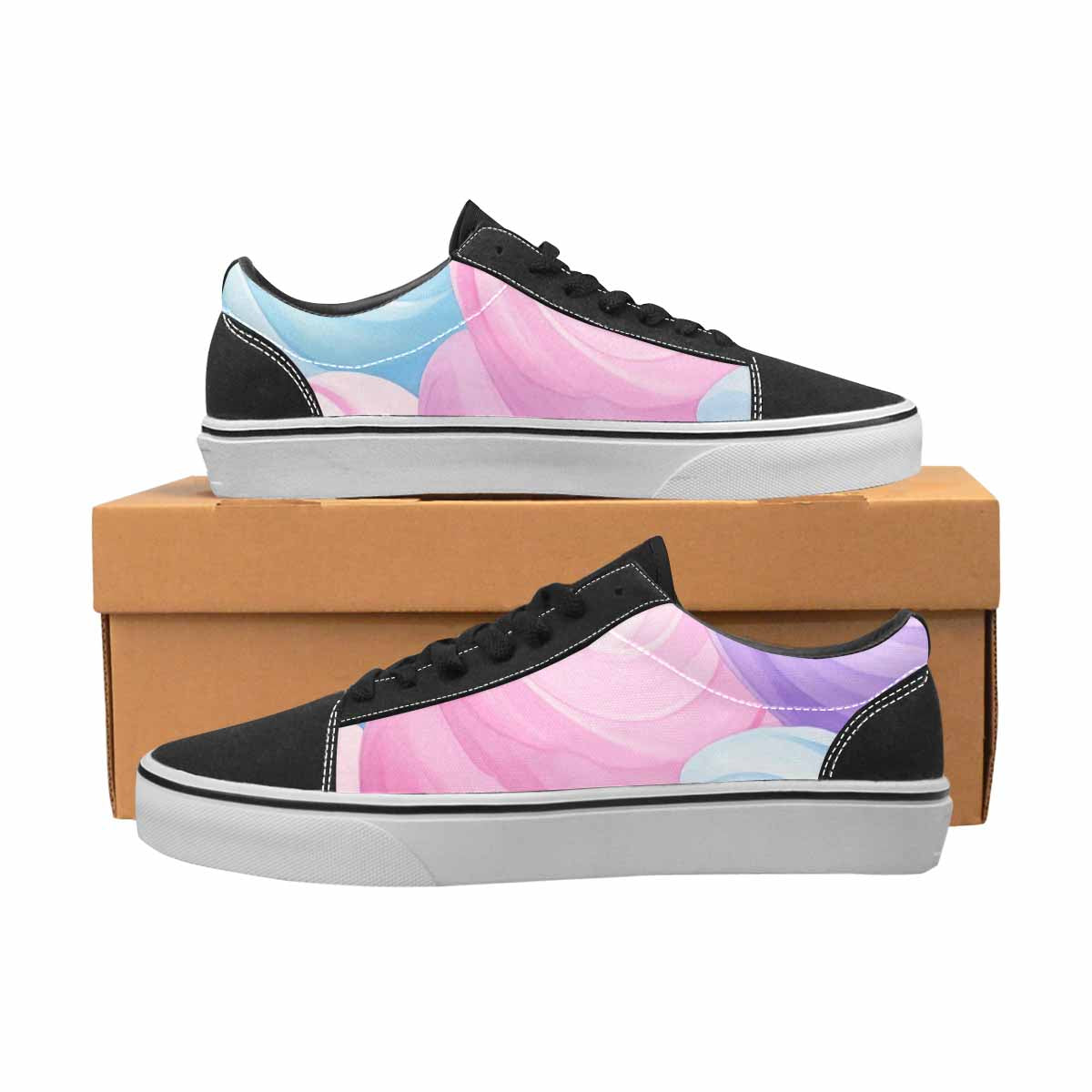 WOMEN'S Tie Dye - Canvas Lace-Up Dark Academia Custom Sneakers