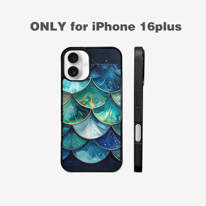 iPhone 16 Plus Case — Mermaid Scale, Custom Print Case Cover