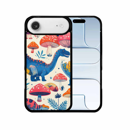 iPhone 17 Air Case — Vintage Dinosaurs Mushroom Retro Vintage, Unique Phone Case Design