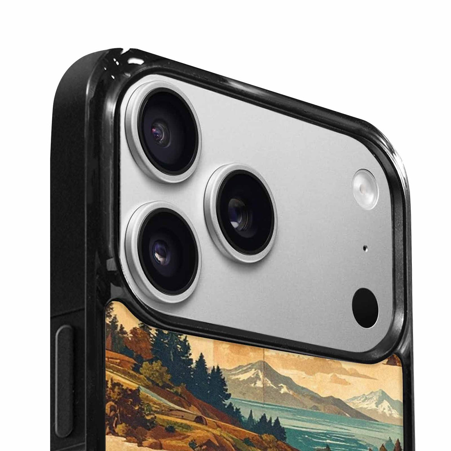 iPhone 17 Pro Max Case — Vintage Travel Artwork Pattern Retro Vintage, Custom Printed Phone Case